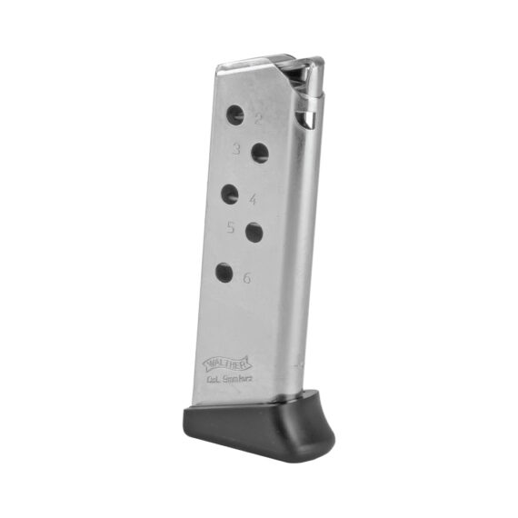 Walther PPK .380 ACP 6 Round Magazine with Finger Rest