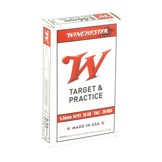 Winchester 5.56x45mm NATO M193 55gr FMJ Ammo