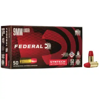 Federal Syntech 9mm 150gr Total Synthetic Jacket Ammo