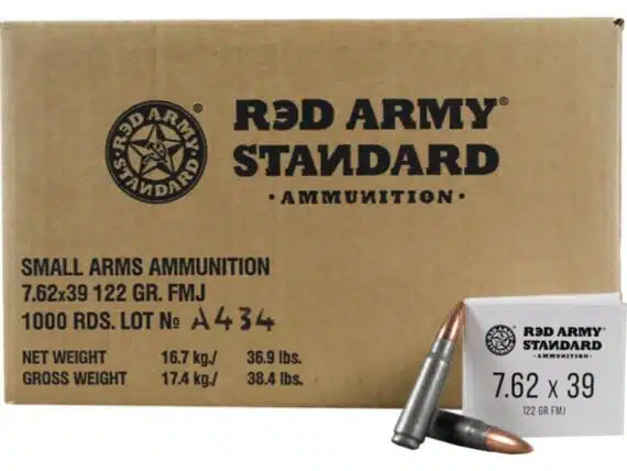 Red Army Standard 7.62x39mm 122gr FMJ 1000-Round Case #1