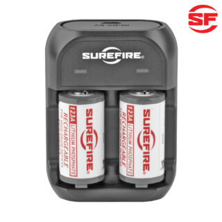 SureFire LFP123A Rechargeable Batteries (2 Pack) with Charger