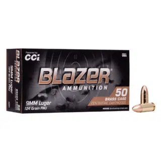 Blazer Brass 9mm 124gr FMJ Ammo