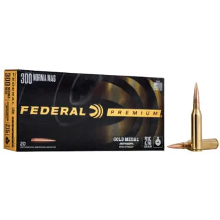 Federal Gold Medal .300 Norma Magnum 215gr Berger Hybrid Hunter 20-Round Box