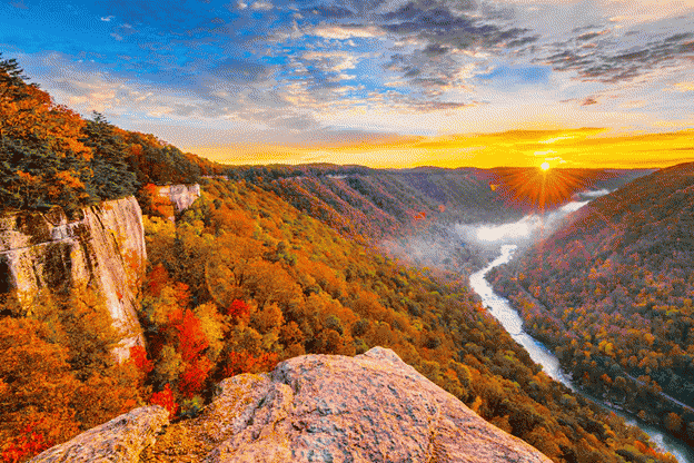 Fall is beautiful in West Virginia. Source.