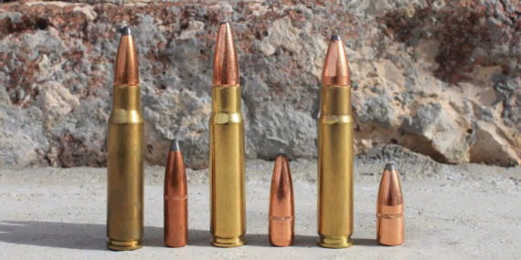 .338 Federal (left), .308 Winchester (middle) and .358 Winchester (right)