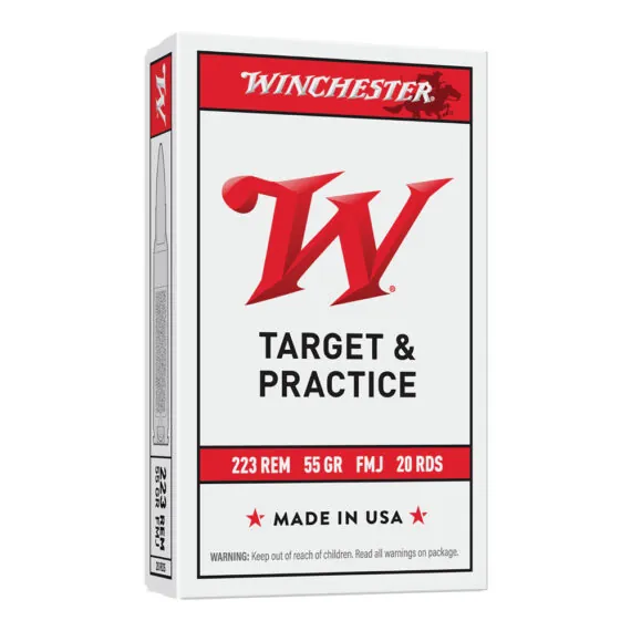 Winchester .223 Remington 55gr FMJ Ammo