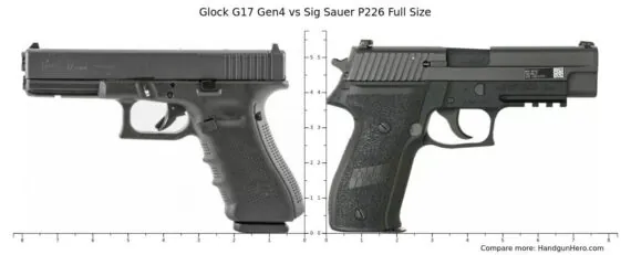 Glock 17 vs. Sig Sauer P226