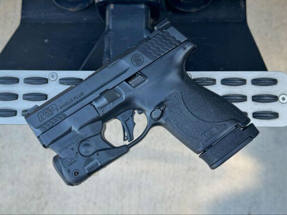 Smith & Wesson M&P9 Shield Plus with the Streamlight TLR-6 attached