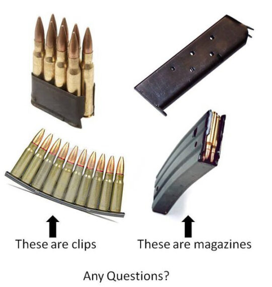 clips and magazine