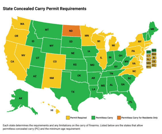 green, yellow, or orange state