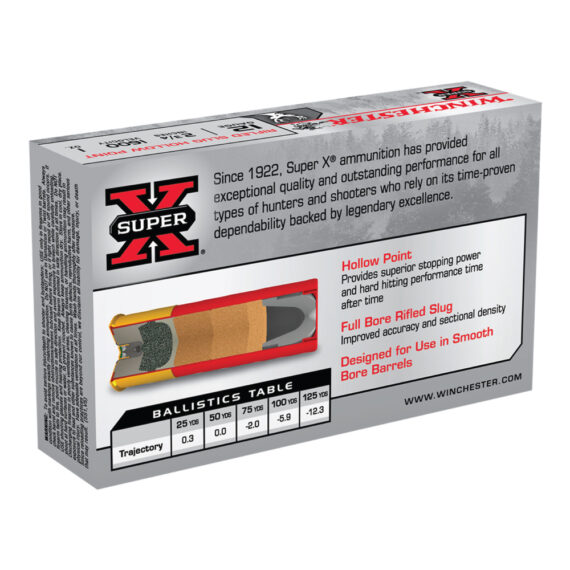 Winchester Super-X 12 Gauge 2.75" 1 oz. Rifled Slug Ammo