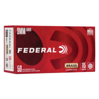 Federal Champion 9mm 115gr FMJ Ammo