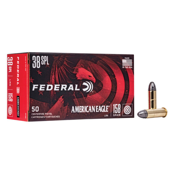 Federal American Eagle .38 Special 158gr Lead-Round Nose Ammo