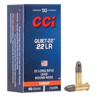 CCI Quiet-22 .22LR 40gr Lead Round Nose Ammo
