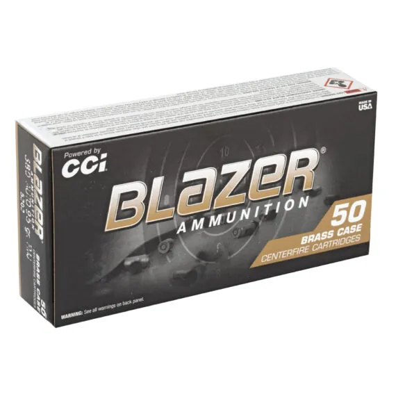 CCI Blazer Brass .380 ACP 95gr FMJ Ammo