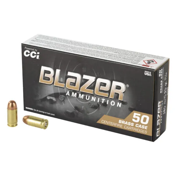 CCI Blazer Brass .380 ACP 95gr FMJ Ammo