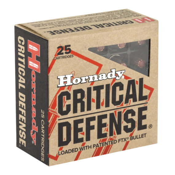 Hornady Critical Defense .380 ACP 90gr Hollow Point Ammo