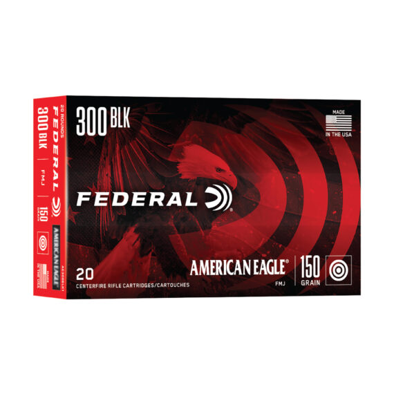Federal American Eagle .300 Blackout 150gr FMJ Ammo