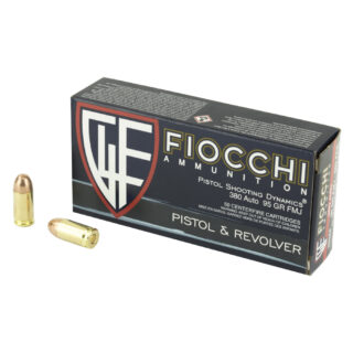 Fiocchi .380 ACP 95gr FMJ Ammo