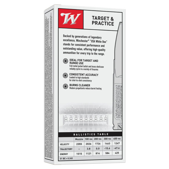 Winchester 7.62x39 123gr FMJ Ammo