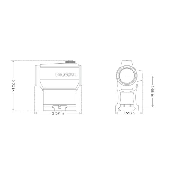 Holosun HE403B 2 MOA Green Dot Sight