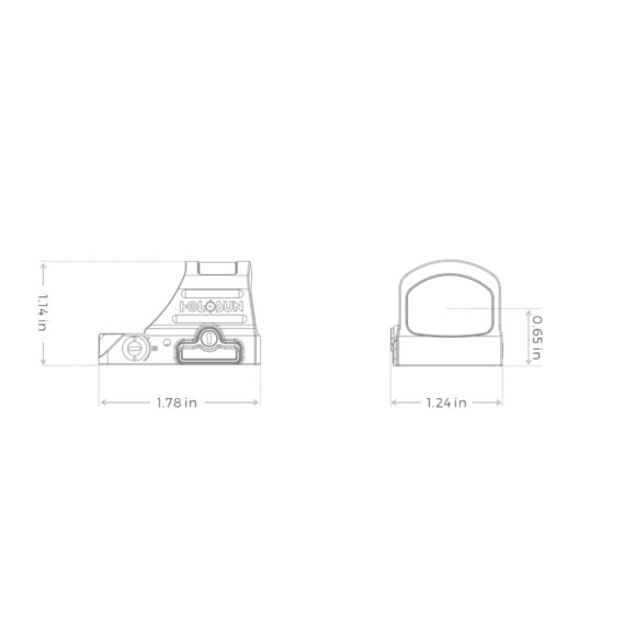 Holosun HE407C X2 2 MOA Dot Open Reflex Sight