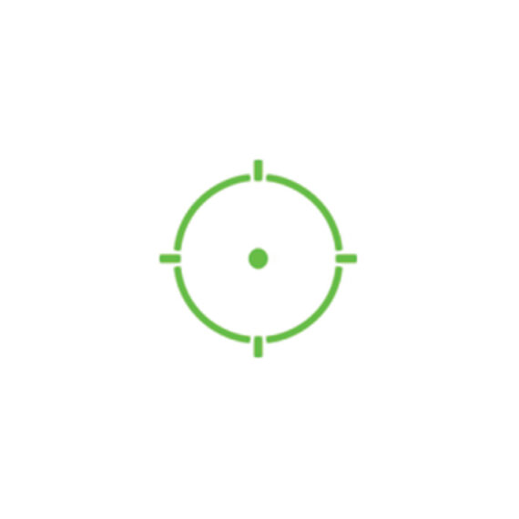 Holosun SCS-MOS 2 MOA Green Dot with 32 MOA Circle Open Reflex Sight