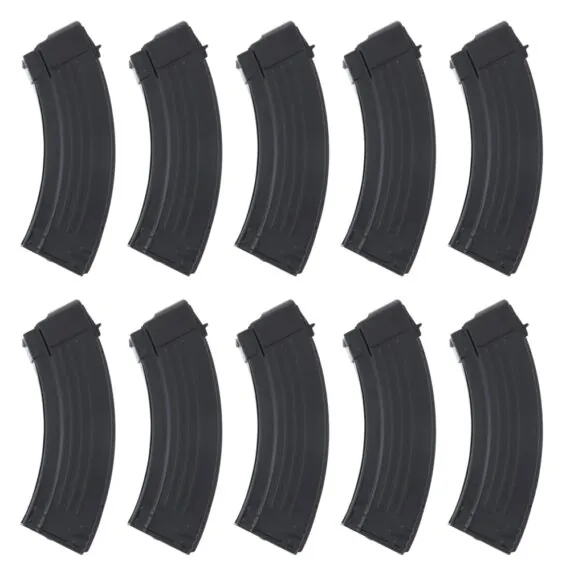 Korean Import AK-47 7.62x39mm 30 Round Steel Magazine (10 Pack)