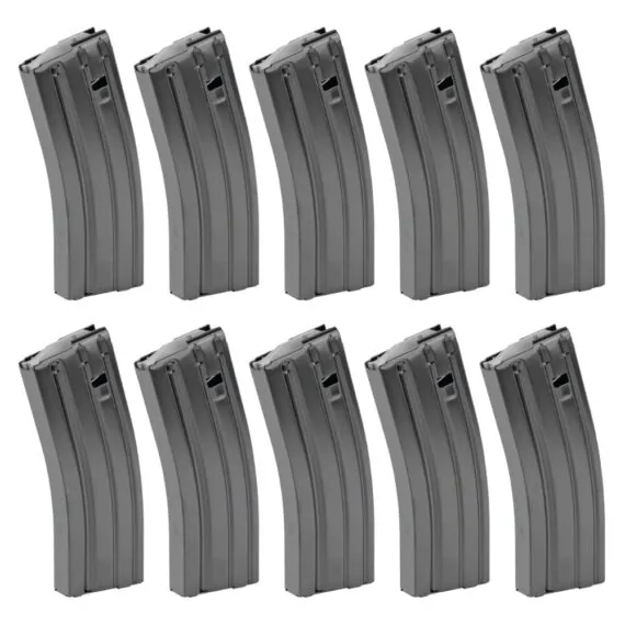 Korean Import AR-15 .223_5.56 30 Round Steel Magazine (10 Pack)