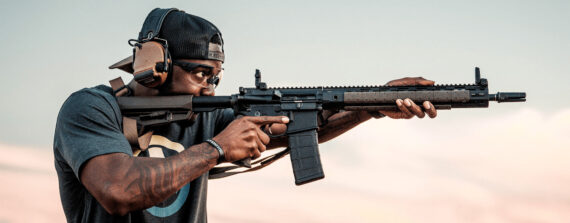 rifle with 10 round mag