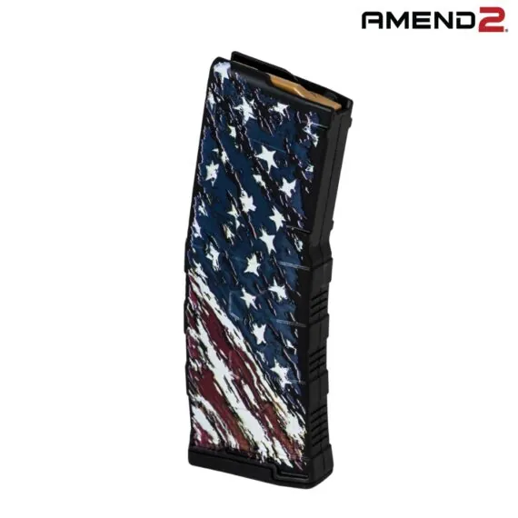 Amend2 Mod-2 AR-15 .223_5.56 30 Round American Flag Magazine