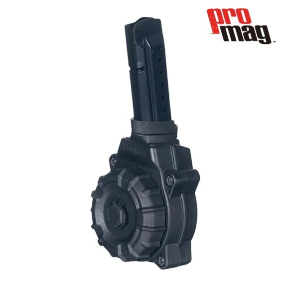 ProMag 9mm 30 Round Drum Magazine for Glock 17, 19 Pistol