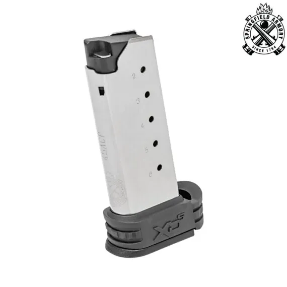 Springfield Armory XD-S .45 ACP 6-Round Magazine with Sleeve - For Backstrap 1 & 2