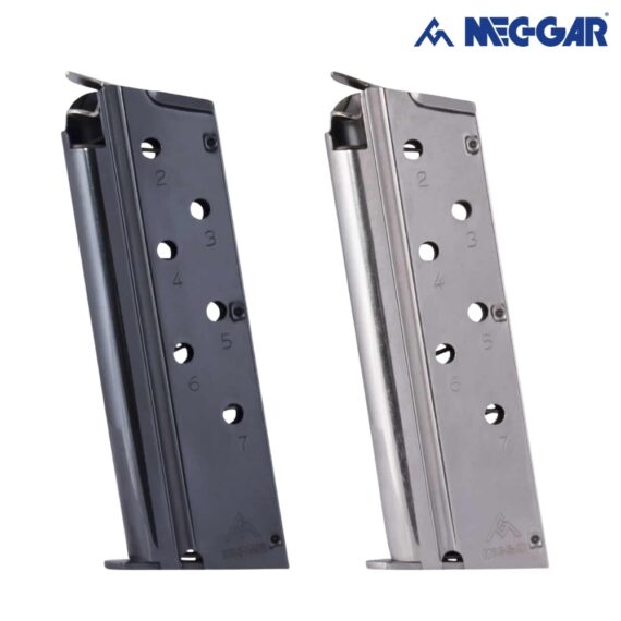 Mec-Gar 1911 Officer_Compact .40 S&W 7 Round Magazine - Blued
