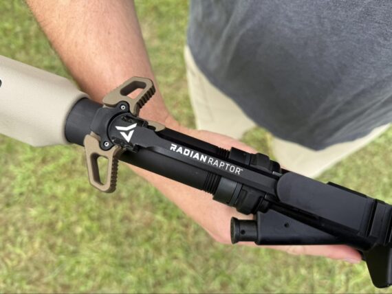 One of my AR-15s with a Radian Raptor charging handle