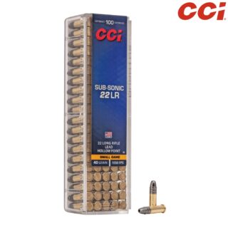 CCI .22 LR Subsonic 40gr HP Ammo