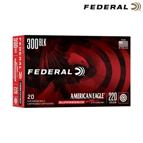 Federal American Eagle .300 Blackout Subsonic 220gr OTM Ammo