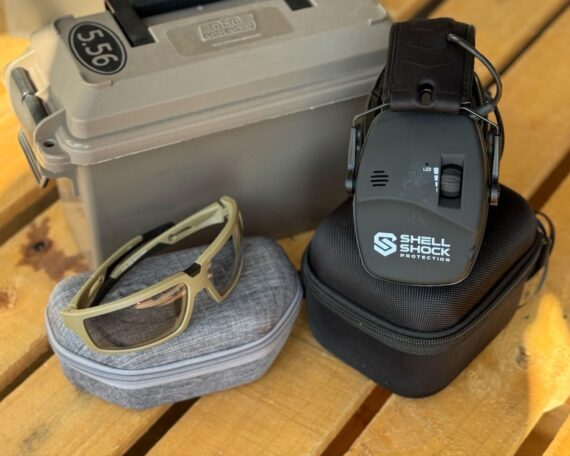 ShellShock Protection EXO PRO Earmuffs & Eclipse Sunglasses Package