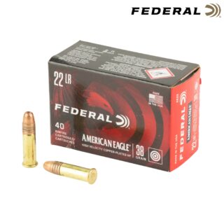 Federal American Eagle .22 LR 38gr CPHP Ammo