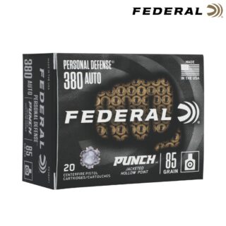 Federal Punch .380 ACP 85gr JHP Ammo