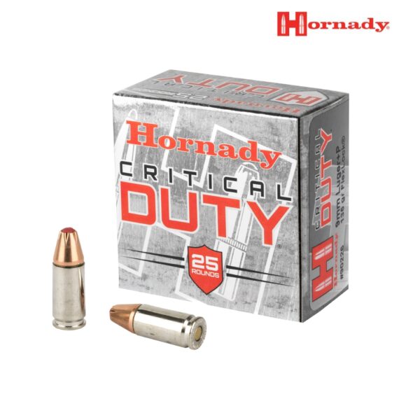Hornady Critical Duty 9mm +P 135gr FlexLock Ammo