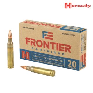Hornady Frontier 5.56x45mm NATO 75gr BTHP Match Ammo