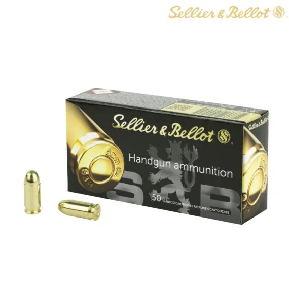 Sellier & Bellot .380 ACP 92gr FMJ Ammo