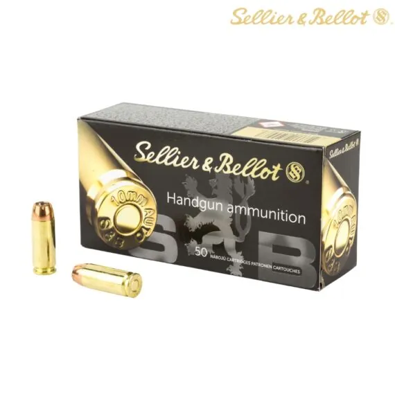 S&B 10mm 180gr JHP Ammo