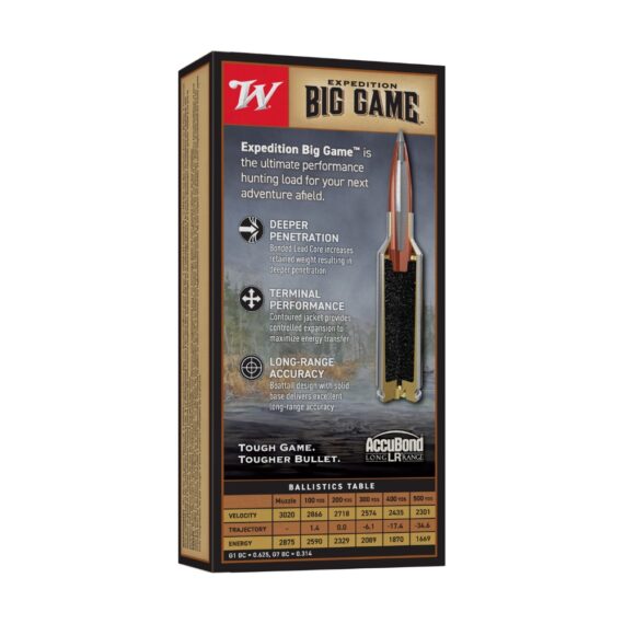Winchester Expedition Big Game 6.5 PRC 142gr AccuBond Ammo #2