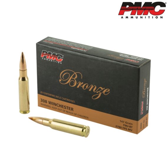 PMC Bronze .308 Winchester 147gr FMJBT Ammo