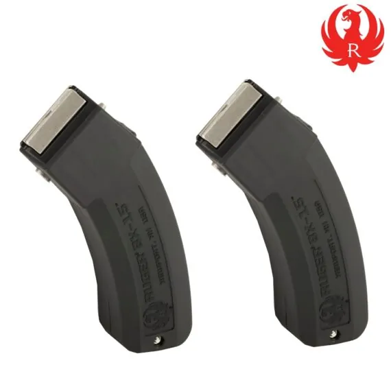 Ruger 10/22 BX-15 .22 LR 15 Round Magazine (2 Pack)