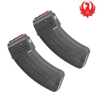 Ruger BX-15 Magnum .22 WMR, .17 HMR 15 Round Magazine (2 Pack)