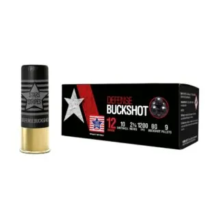 Stars and Stripes Defense 12 Gauge 2.75" 00 Buckshot Ammo
