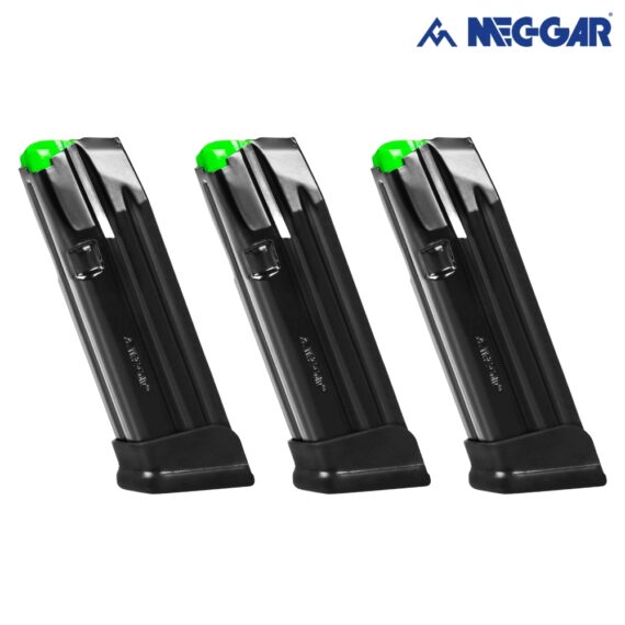 Mec-Gar 9mm 18 Round Magazine for Glock 19 Pistols (3 Pack)